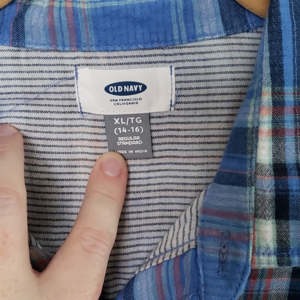 Plaid Buttom Up - Picture 2 of 3
